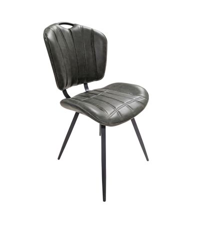 Healey Vegan Leather Chair Forest Green SET OF 2 by Monologue | Style Our Home