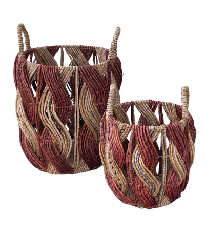 Double Wave Set of 2 - Terracotta by Monologue | Style Our Home