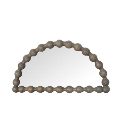 Carob Half Moon Mirror - Greywash by Monologue | Style Our Home