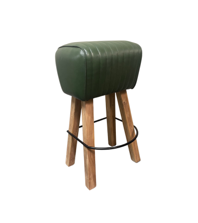 Gladstone Pommel Stool - Green by Monologue | Style Our Home