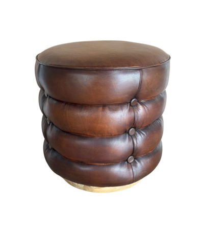 Buttoned Round Pouffe by Monologue | Style Our Home