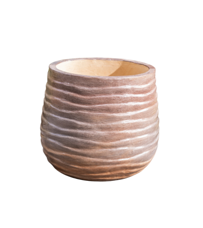 Ribbed Pot - Soft Brown by Monologue | Style Our Home