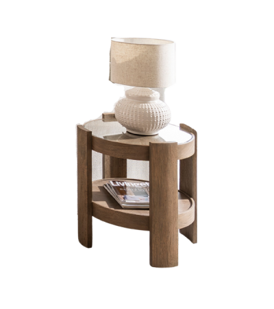 Ardennes Round Lamp Table by Monologue | Style Our Home