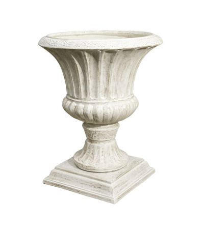 Large Classic French Urn - Antique White Wash by Monologue | Style Our Home