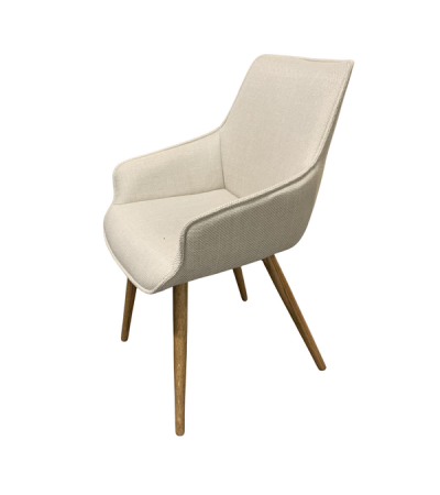 Bude Dining Chair - Oatmeal Twill SET OF 2 by Monologue | Style Our Home