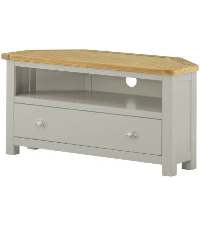 Portland Corner TV Cabinet Stone - Style Our Home