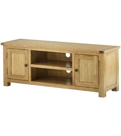 Portland Large TV Cabinet Oak - Style Our Home