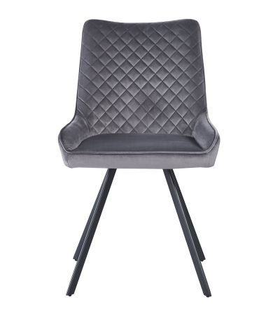 Jager N Velvet Light Grey - Black Legs by Hertiance Furniture | Style Our Home