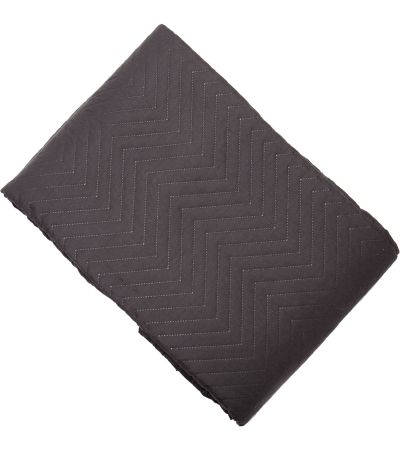 Cotton Like Chevron Quilt Black by Malini | Style Our Home