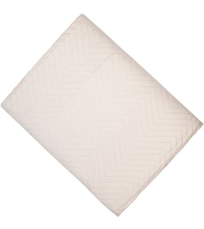 Cotton Like Chevron Quilt Ivory by Malini | Style Our Home