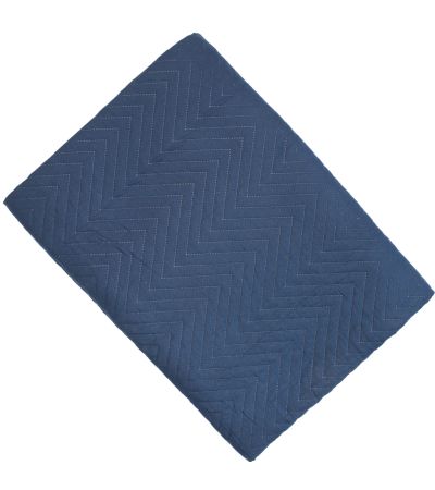 Cotton Like Chevron Quilt Navy by Malini | Style Our Home
