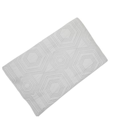 Faux Embroidery Contrast Chocolate Bedspread by Malini | Style Our Home