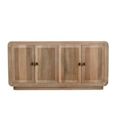 Calderwood Carved Mango Wood 4 Doors Large Sideboard