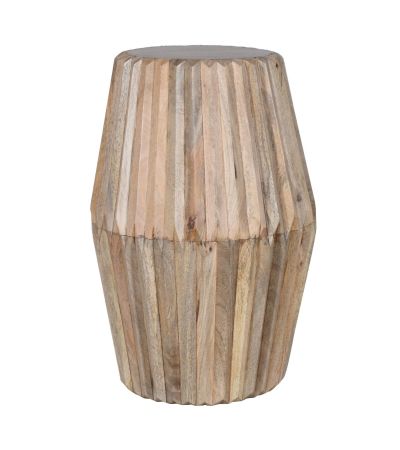 Calderwood Carved Mango Wood Side Table