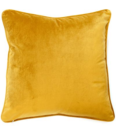 Piped Velvet Cushion Cognac by Malini | Style Our Home