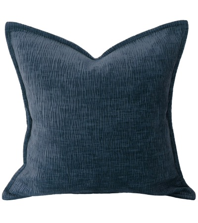 Ripple Texture Chenille Navy by Malini | Style Our Home