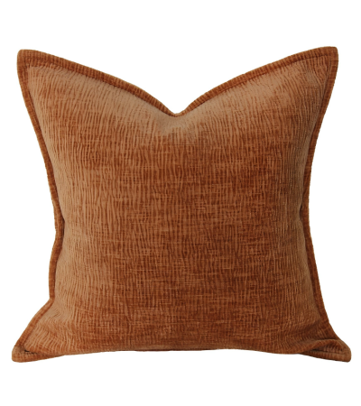 Ripple Texture Chenille Rust by Malini | Style Our Home