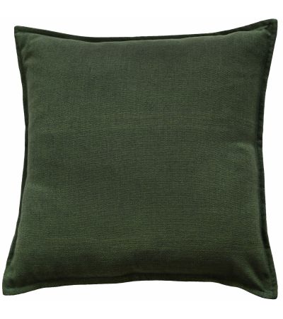 Poly Linen Mix With Flange Dk Green by Malini | Style Our Home