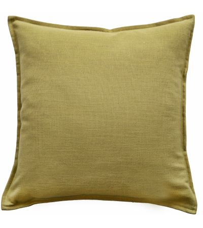 Poly Linen Mix With Flange Leaf Green by Malini | Style Our Home