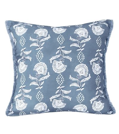 Block Floral Print Blue by Malini | Style Our Home