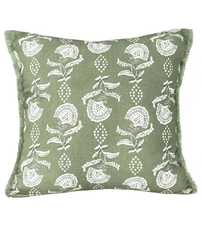 Block Floral Print Sage by Malini | Style Our Home