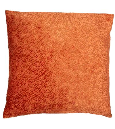 Burnt Velvet Cushion Orange by Malini | Style Our Home