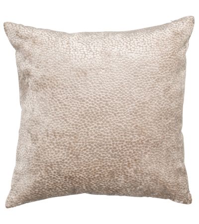 Burnt Velvet Cushion Taupe Bingham by Malini | Style Our Home