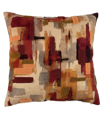 3D Printed And Raised Velvet Rust Cushion by Malini | Style Our Home