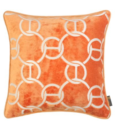 Paul Moneypenny Chains Cut Velv Orange by Malini | Style Our Home