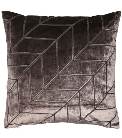 Cut Velvet Chevrons Truffle Hoxley by Malini | Style Our Home