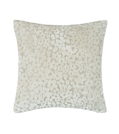 Pm Ditsy Cut Velvet Cushion Ivory In  Cm by Malini | Style Our Home