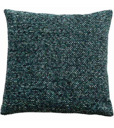 Ombre Chenille Squares With Velvet Bk Emerald by Malini | Style Our Home