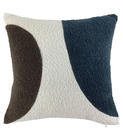 Boucle Circles In Navy & Brown With Bouc Rev by Malini | Style Our Home