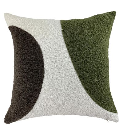 Boucle Circles In Olive & Brown With Bouc Rev by Malini | Style Our Home