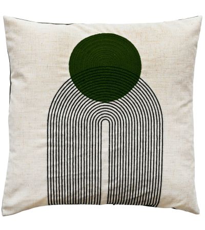 Art Deco Design With Chain Crewel Stitch Oliv by Malini | Style Our Home