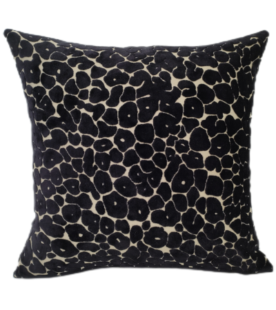 Leopard Cut Spoton Velv Paul Moneypenny Black by Malini | Style Our Home