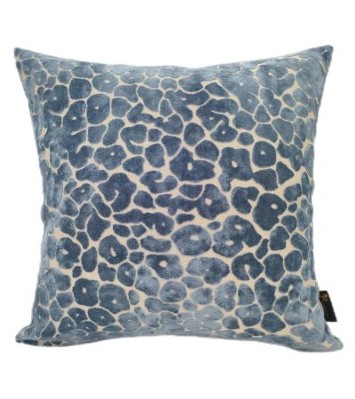 Leopard Cut Spoton Velv Paul Moneypenny Blue by Malini | Style Our Home