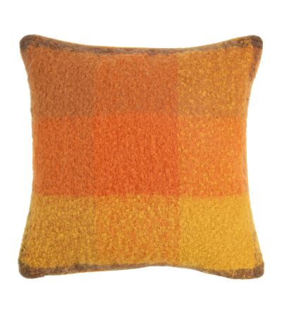 Faux Mohair Cushion Rustic Plaid by Malini | Style Our Home