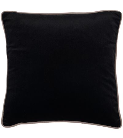 Dble Sided Velv Blk/Crm Taupe Piping by Malini | Style Our Home