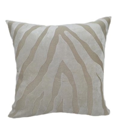 Zebra Cut Velvet Paul Moneypenny Ivory by Malini | Style Our Home