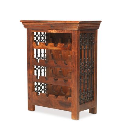 Jali Living Wine Bottle Rack by Heritance Furniture | Style Our Home