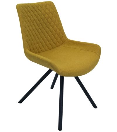 Sigma Dining Chair With Black Leg-Saffron by Classic Furniture | Style Our Home
