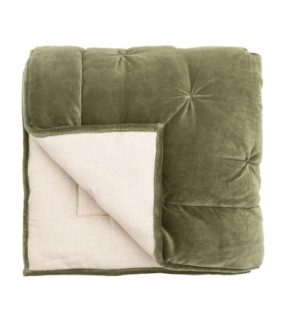 Opulent Velvet Bedspread Green by Gallery Living | Style Our Home