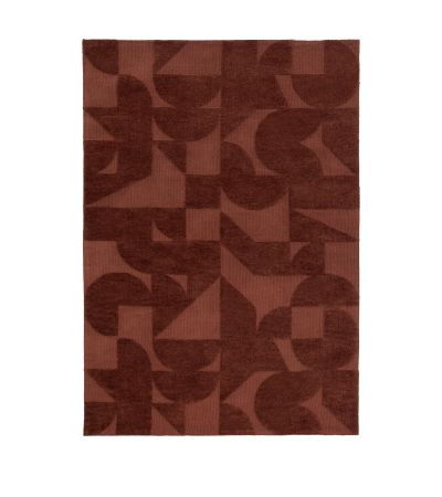 Cortland Block Rug Nutmeg by Gallery Living | Style Our Home