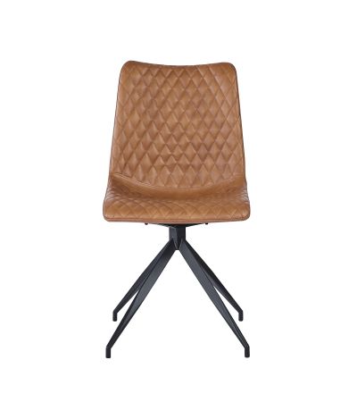 Vali S Pu Brown - Swivel Black Legsby Hertiance Furniture | Style Our Home