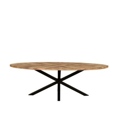 Tavola Edge 2.4M Sunburst Oval Dining Table by Jali Editions  | Style Our Home
