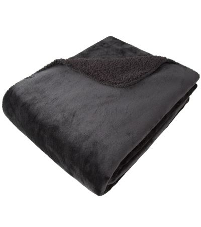 Softest Fleece Throw Black by Malini | Style Our Home