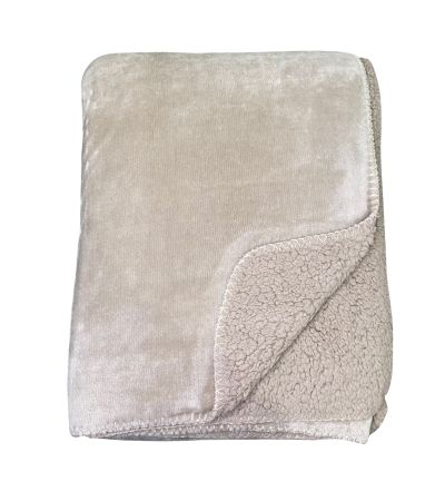 Softest Fleece Throw Mink by Malini | Style Our Home
