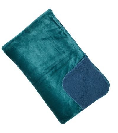 Luxury Fleece Throw Petrol by Malini | Style Our Home
