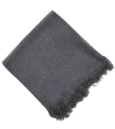 Faux Thick Mohair Throw Slate by Malini | Style Our Home